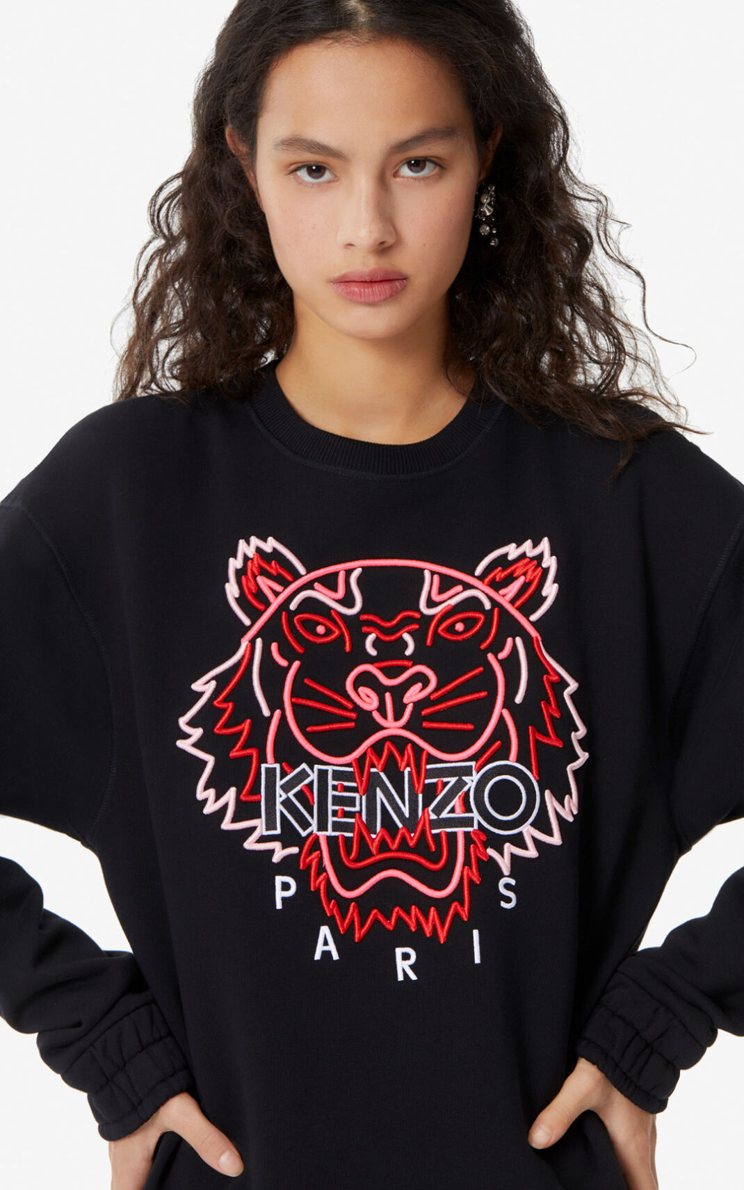 Kenzo neon tiger outlet sweatshirt